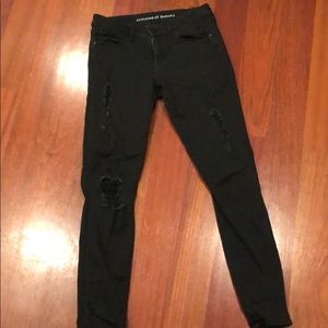 Articles of Society skinny ripped black jeans